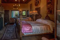 Photo of a bedroom in a castle