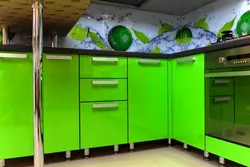 Кухня зеленое яблоко фото