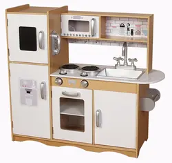 Children's kitchen wooden photo