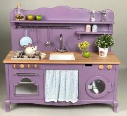 Children's kitchen wooden photo