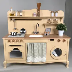 Дзіцячая Кухня Драўляная Фота