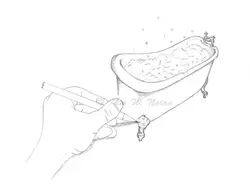 Bathroom pencils photo