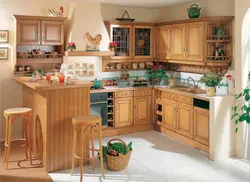Country corner kitchen photo
