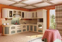 Country corner kitchen photo