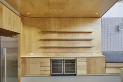 Photo kitchen made of plywood
