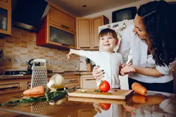 Relaxing in the kitchen photo