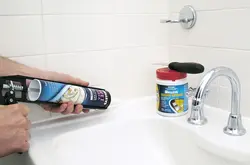 Bathtub sealant photo