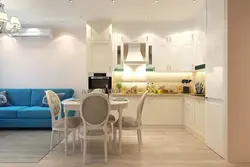 Kitchen living room peak photo