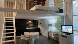 Bedroom on the mezzanine photo