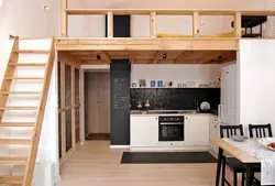 Bedroom on the mezzanine photo