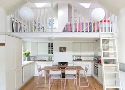 Bedroom on the mezzanine photo