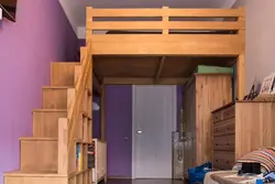 Bedroom on the mezzanine photo
