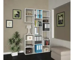 Bookcases in the living room photo