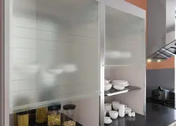 Roller shutters for the kitchen photo