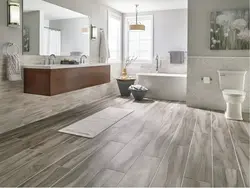 Parquet In The Bathroom Photo