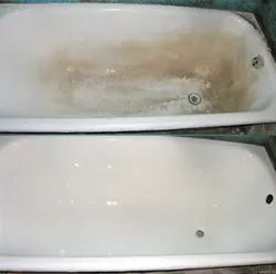 Реставрация чугунных ванн фото