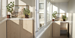 Chest of drawers for the loggia photo