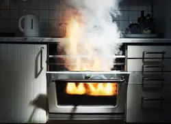 Photo of gas in the kitchen