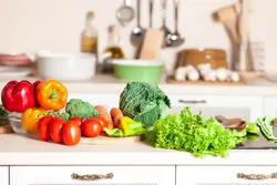 Vegetables in the kitchen photo