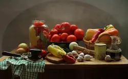 Овощи на кухне фото