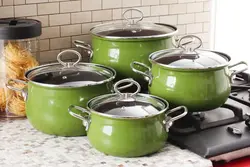 Pots in the kitchen photo