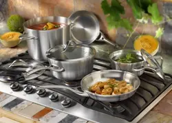 Кастрюли на кухне фото