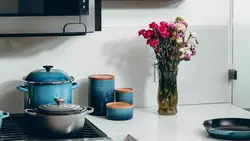 Pots in the kitchen photo