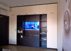 Living room with mezzanine photo