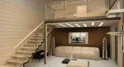 Гостиная с антресолью фото