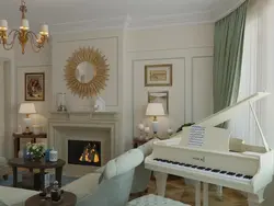 Living room with piano photo