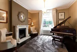 Living room with piano photo