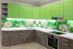 Kitchen with daisies photo