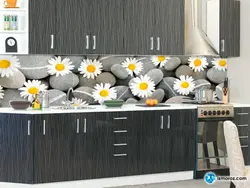 Кухня с ромашками фото