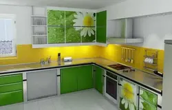 Kitchen with daisies photo