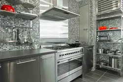 Steel color kitchen photo