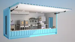 Кухня из контейнера фото