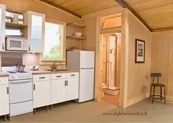 Kitchen in a trailer photo