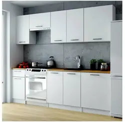 White Chipboard Kitchen Photo