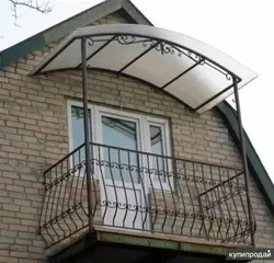 Козырек на лоджии фото