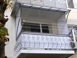 Козырек на лоджии фото