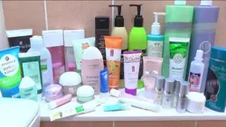 Bathroom with cosmetics photo