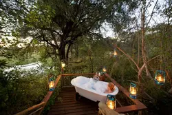 Bath in nature photo