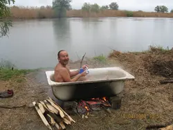 Ванна на природе фото