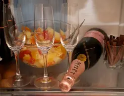 Champagne in the kitchen photo