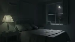 Photo of bedroom at night gacha