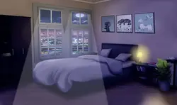 Photo of bedroom at night gacha