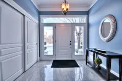 Blue-gray hallway photo