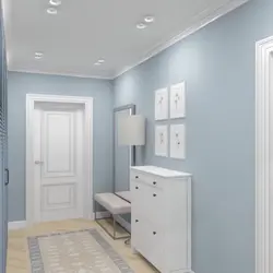 Blue-Gray Hallway Photo