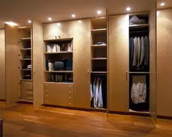 Dressing room made of plywood photo
