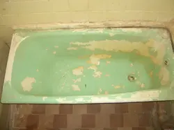 Enameling cast iron bathtub photo
